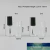 24 x 3ml 4ml Small Square Refillerbar Nail Polish Glass Bottle Mini Glass Nail Glass Injektionsflaskor Containrar med svart borstlock