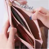 Wallets for Women PU Leather Cell Phone Case Long Slim Credit Card Holder Cute Coin Purse Pocket Large Capacity Zipper Clutch Handbag Wallet for Girls Ladies