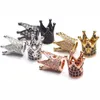CZ King Crown Charm Spacer Koraliki Cyrkonia Rhinestone Pave Queen Crown Bransoletka Złącze Do DIY Tworzenia Biżuterii