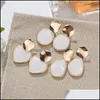 Dangle żyrandol kolczyki biżuteria moda nieregularna akrylowa kolczyki dla kobiet nowe vintage złote okrągłe serce geometryczne stwierdzenie żywicy