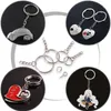 Schlüsselanhänger 450 Stück 1 Zoll/25 mm geteilte Schlüsselringe mit Kette, Kettenteilen, offenem Biegering und Schraubösenstiften
