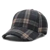 冬の男性のフェルト帽子老人屋外暖かいウールキャップビッグヘッドメンズプラスサイズの野球帽56-62cm 220318
