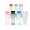 17oz Clear Milk Water Bottles 500ml PP&PS Tumblers 7color Plastic Drinking Wine Cup BPA Free Kettle A12