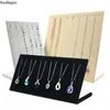 3 Size l Hanger Rack Sieraden Display Stand meer stijl Item 5 kleuren fluweelmateriaal voor kettingscherm Verpakking opslag 220727