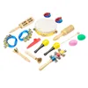 Strumento musicale Giocattolo per bambini 15 pezzi Set di percussioni per bambini in età prescolare Apprendimento educativo Giocattoli musicali con zaino portaoggetti 220706