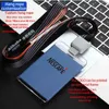 Acrylic Clear Fashion ID IC Card Case Suspension Rope Work Card ID Holder Badge Reel Lanyard Badge för Pass Porta Credenciales