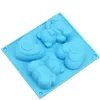 Formy do pieczenia nawet niedźwiedź miłość silikonowa forma czekolada pączkuj mydło mydlane narzędzie do pieczenia D747Baking