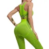 Seamless Yoga Clothes Two-Piece Set Womens Hip Raise Skinny Workout Clothes Set Bra Running Exercise Vest Suit