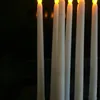 30 st 11quotled batteri drivs flimrande flamelös elfenben avsmalnande ljuslampa Stick Candle Wedding Home Table Decor 28CMHAMBE5913498