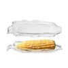 Outils de barbecue en plastique Barbecues de maïs Plateaux de stockage Transparent Corns Cob Holders Barbecue Plats Assiette Dessert Cookie Tray Cuisine BBA13438