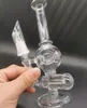 10-calowy styl klasyczny Clear Glass Water Bong Hookh z filtrami Oil Dab R oznacza rurę do paznokci