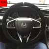 Housse de volant de voiture en cuir suédé personnalisé bricolage pour Honda 10e génération Civic 19 CRV Crider Accord XRV Vezel Acces6229913