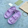 Brand feminino Sandal Mini Double G Sandald Sandald Slides Mulheres Slippers Luxury Slide Summer Fashion Fashion Sandálias escorregadias planas Flipe