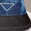 Projektant wiadro kowbojski kapelusz Casquette moda wiadra kapelusze dla kobiet mężczyzn luksusowy dopasowany kapelusz wysokiej jakości Patchwork czapka z daszkiem Sunhat