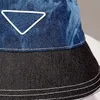 Cubo de diseñador Sombrero de vaquero Casquette Cubos de moda Sombreros para mujeres Hombres Sombrero ajustado de lujo Gorra de béisbol de patchwork de alta calidad Sombrero para el sol