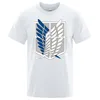 Attaque sur Titan t-shirt de la liberté t-shirts hommes japonais Anime t-shirt hommes à manches courtes été t-shirts hauts homme 220629