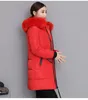 2022 Ladies Mid-Length Down Jacket Plus Size Loose Thick Cotton-Padded Jacket Fashion Casual Hooded Winter Coat 2021 New For Mother's Days Gift