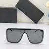 Роскошные дизайнерские солнцезащитные очки для женщин черные/темно -серые квадратные мужские солнцезащитные очки Маска солнце