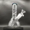 8 인치 애니메이션 테마 박쥐 성 거미 그물 유리 비커 봉 물 담뱃대 물 파이프 유리 물 병 Dab 조작 크기 14mm 여성 조인트