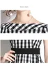 2022 Trend Boutique Plaid Dress Womens Summer Dress Temperament Elegant Lady Dresses OL Short Sleeve Dress