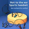 D8 Słuchawki bezprzewodowe Sports Super Bass Open Ear Słuchawki Przesiedlenie kości 5.2 Słuchawki stereo IPX5 Wodoodporny zestaw słuchawkowy bez użycia rąk