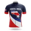 2024 nouveau Costa Rica Maillot de Cyclisme 19D Vélo Ensemble Short Et Haut Ropa Ciclismo HOMMES D'été À Séchage Rapide VÉLO Maillot Bas Vêtements