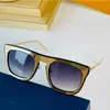 Modemarken-Sonnenbrillen Z1104 zeigen Fokus mit Logo-Goldfadenrahmen, Top-Luxus-Freizeit-Shopping-Urlaubsbrillen für Herren und Damen