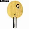 Sanwei cc lâmina de tênis de mesa 5 wood2 carbono fora treinamento sem caixa raquete ping pong bat paddle tenis de mesa 2204021280943