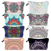 Mandala 3D Impressão Bolsas de cosméticos Moda Moda Bolsa Bolsa Bolsa Polyster Zipper Maquia