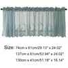 Curtain & Drapes 1pc White Wave Lace Half Living Room Tulle Short For Kitchen Cabinet Door Cafe Small Window WholesaleCurtain