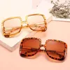 Sunglasses Vintage Oversized Women Brand Designer Big Frame Gradient Sun Glasses Men Square UV400 Gafas De Sol MujerSunglasses