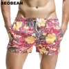 SEOBEAN été court hommes Shorts de bain motif de feuille de noix de coco Style de plage de mer à séchage rapide troncs 220425