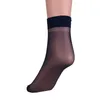 Men's Socks Business Mass verão fino de seda transparente sobre o tornozelo de nylon elástico de nylon respirável casual curto masculino frio de meias frias