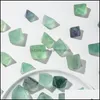 ストーンルーズビーズジュエリーナチュラルクリスタルオリジナル1-1.5cm緑色蛍石装飾品Quartz Healing Crystals Energy Reiki Gem Cra Dhv1j