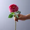 5 -stcs kunstmatige roze pioen echte aanraakbloemen voor thuistafel decoratie bruiloft boeket woonkamer kantoor decor nep rozen 220527