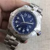 Stile Hohe Qualität Uhren Männer Nummer Marker 1884 Uhr Blau Seawolf Automatische Mechanische Edelstahl Avenger Herren Armbanduhren