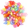 50 pcs/lot papillon bricolage perle en vrac pour bijoux Bracelets collier cheveux anneau faisant des accessoires artisanat acrylique enfants perles faites à la main