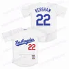 Xflsp Men 22 Kershaw Los Angeles Throwback baseball Jersey Colour White Gray Blue Black 100% Stiched Size S-3XL Vintage Jerseys