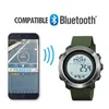Relógios de pulso SKMEI Relógios esportivos ao ar livre Moda Bússola Relógio digital masculino Bluetooth Frequência cardíaca Fitness Relógio masculino