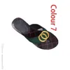 Klassieke herenpantoffels Zomer Rubberen bodem vrouw schoen strand Dia's brief Heren Platte sandalen designer schoenen Metalen knop Lazy lady Loafers Flip flops Grote maat 35-42-45