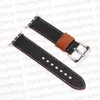 Designermode äkta läderarmband för Apple Watch Armband 38mm 40mm 41mm 42MM 44mm 45MM iWatch 3 4 5 SE 6 7 Series Band Lyx L Flower Armband Ränder