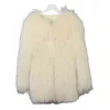 2022 NYA VINTER RACCON FUR JACKETS KVINNA PEADING SEBREDS VARM KVINNA KNIT PUS CAPE TASSEL ÖVERSILLA REAL PUR ROCKS LADY TRENDY T220810