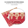 Confezione regalo 5 pezzi buste rosse anno cinese festival tasche per soldi pacchetti per regalo di nozze