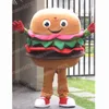 Performance Burger Mascot Costumes Halloween Christmas Cartoon Character Outfits Suit Advertising Carnival Unisex Adults Outfit