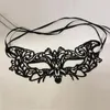 Svart Sexig Lady Lace Mask Fashion Hollow Eye Mask Masquerade Party Fancy Masks Halloween Venetian Mardi Party Costume 21 stilar GCB15119