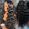 Loose Deep Wave Wig 13x6 Lace Front 4x4 5x5 Sluiting Human Hair S 13x4 Al 150 180 30 inch 220608