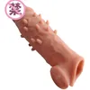 Giocattoli del sesso giocattoli masager Pene Cock Massager Toy Copertura maschile Dente di lupo Spinato Testa di tartaruga Allungamento Ispessito Prodotti divertenti WJU5 E43I