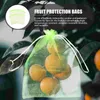Bilarrangör Väskor Fruktnätväska Mesh Garden Protection Barrier Plant Net Cover Bird Insect DrawString Grape Nylon Mango ExcrisingCar
