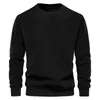 Sweats à capuche pour hommes Sweatshirts Couleur unie Laine d'agneau Pull pour hommes Col rond Basique Homme Automne Hiver Chaud Décontracté Ours en peluche Pour HommesHommes