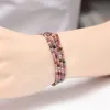 Braccialetti di perline multistrato fatti a mano con fili di pietra naturale per gioielli di energia per club di festa di yoga per amanti della ragazza